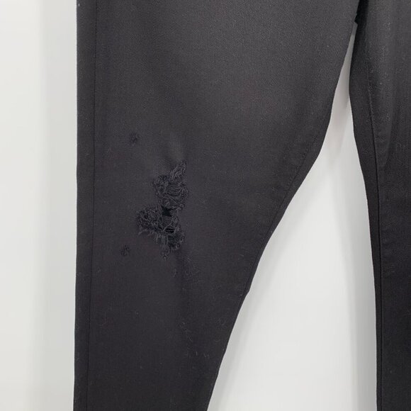 AG Adriano Goldschmied Alexxis jeans slim straight black denim distressed new 31 - Picture 4 of 9